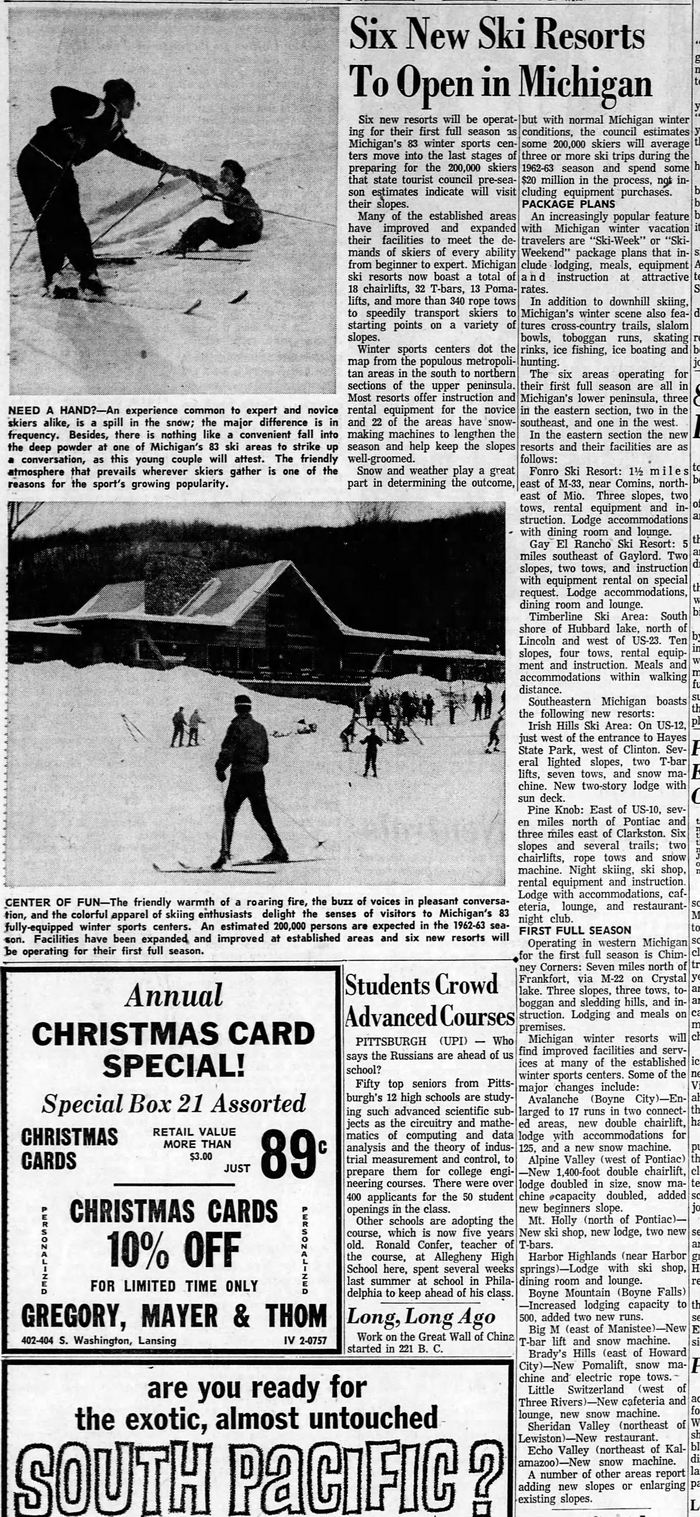 Sojourn Lakeside Resort (Gay El Rancho Ranch, El Rancho Stevens Ranch) - Nov 4 1962 Article
